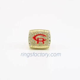 Custom Gold Deluxe Championship Rings with Stone