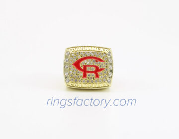 Custom Gold Deluxe Championship Rings with Stone